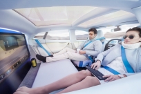 Rinspeed living room in a car concept