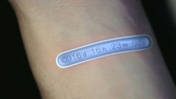 A timer on a wrist